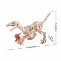 RoboTime Mechanisches 3D-Puzzle aus Holz Velociraptor